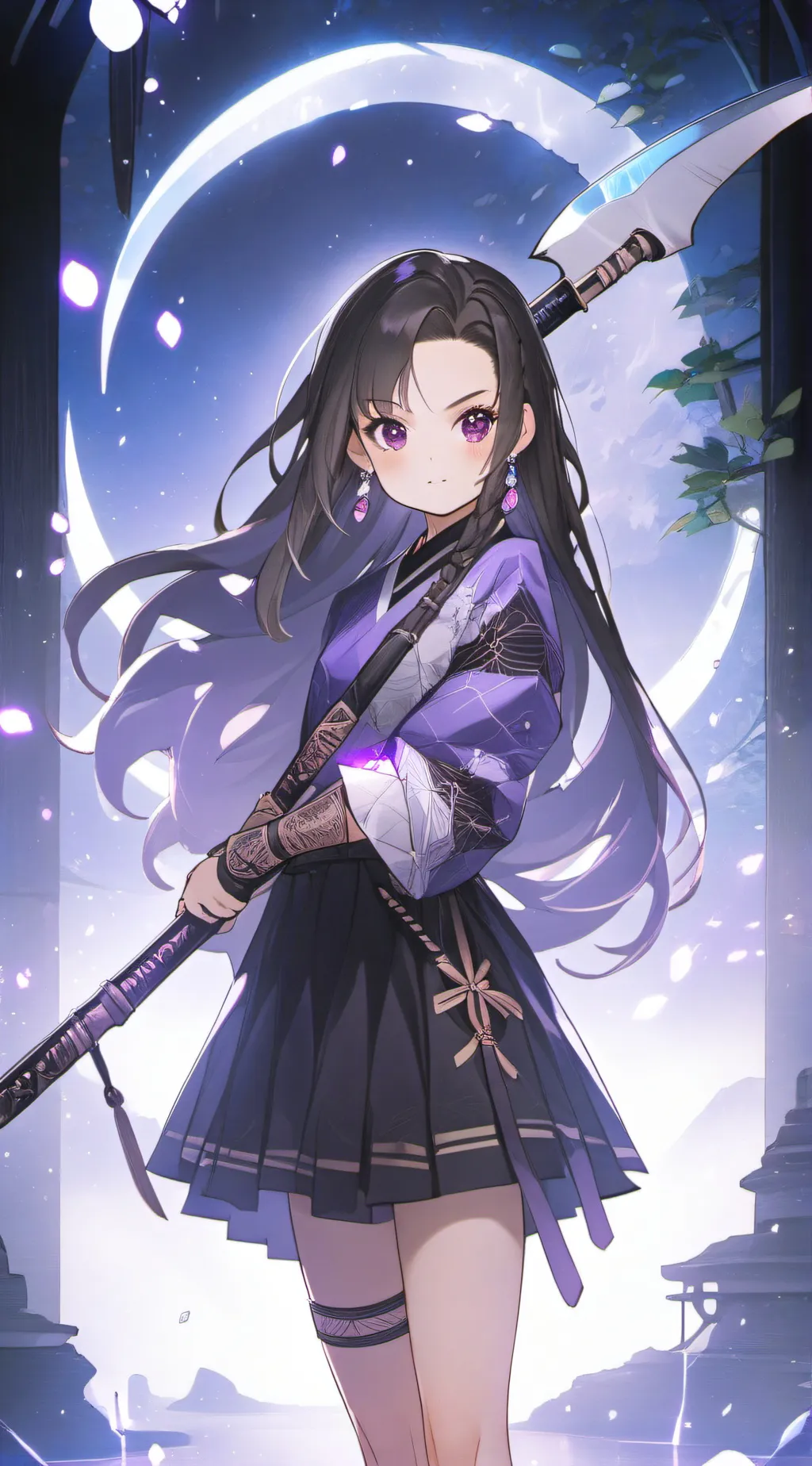 ai character: Demon slayer X mha background