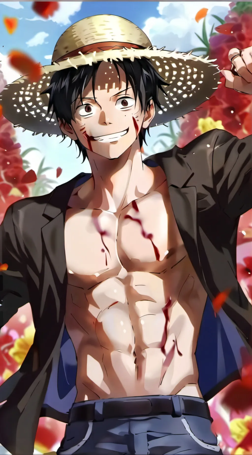 ai character: Luffy background