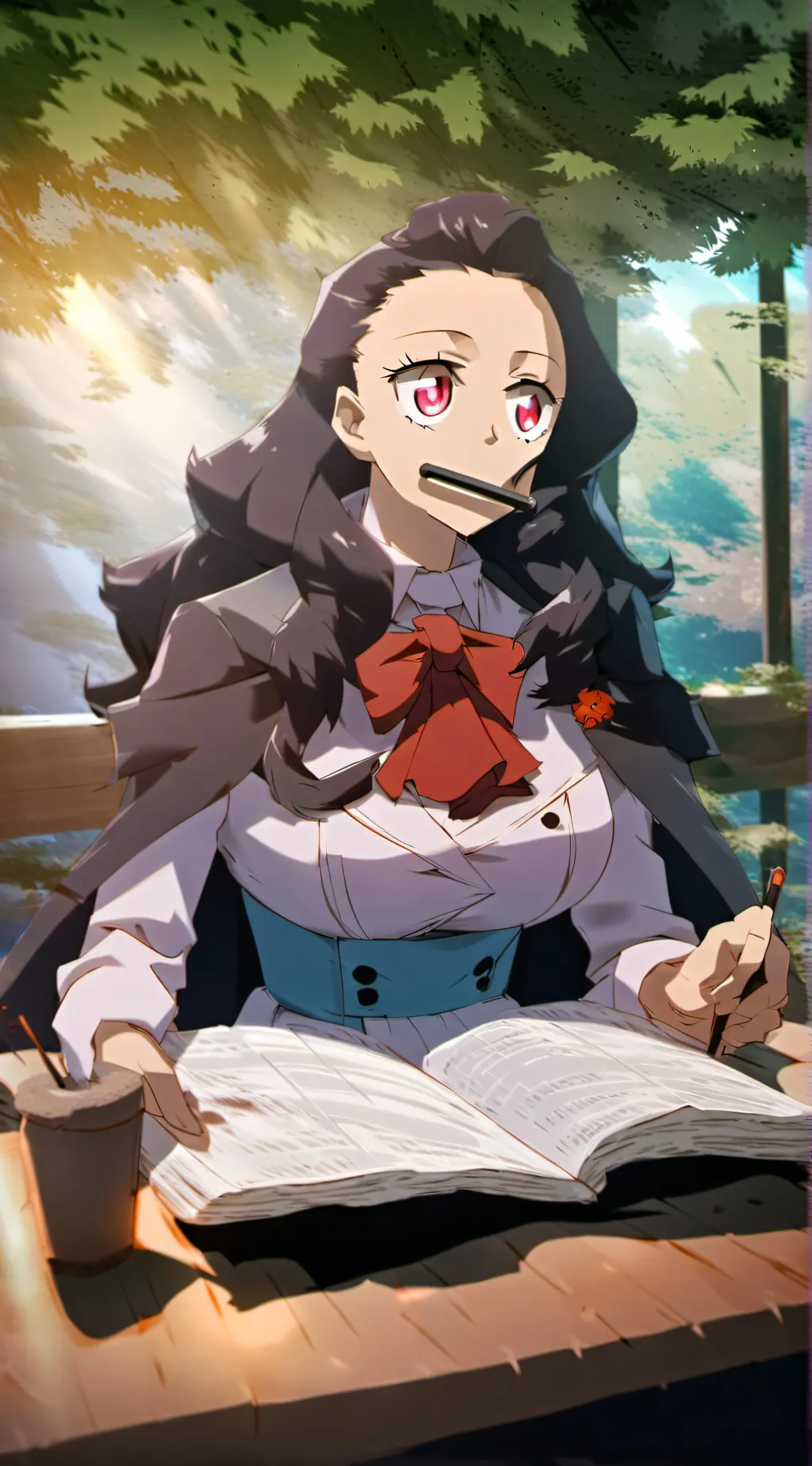 ai character: Nezuko background