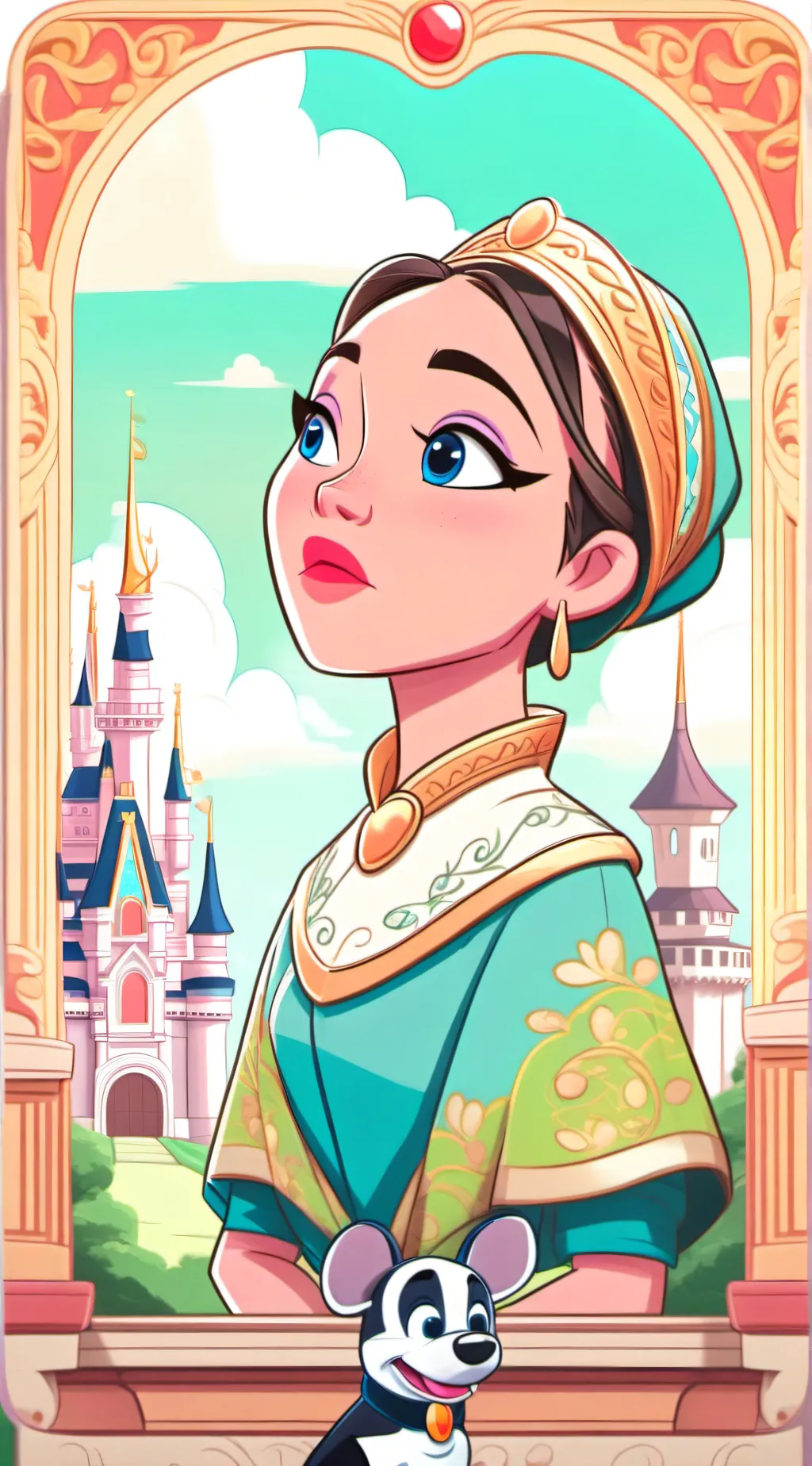 ai character: Frie background