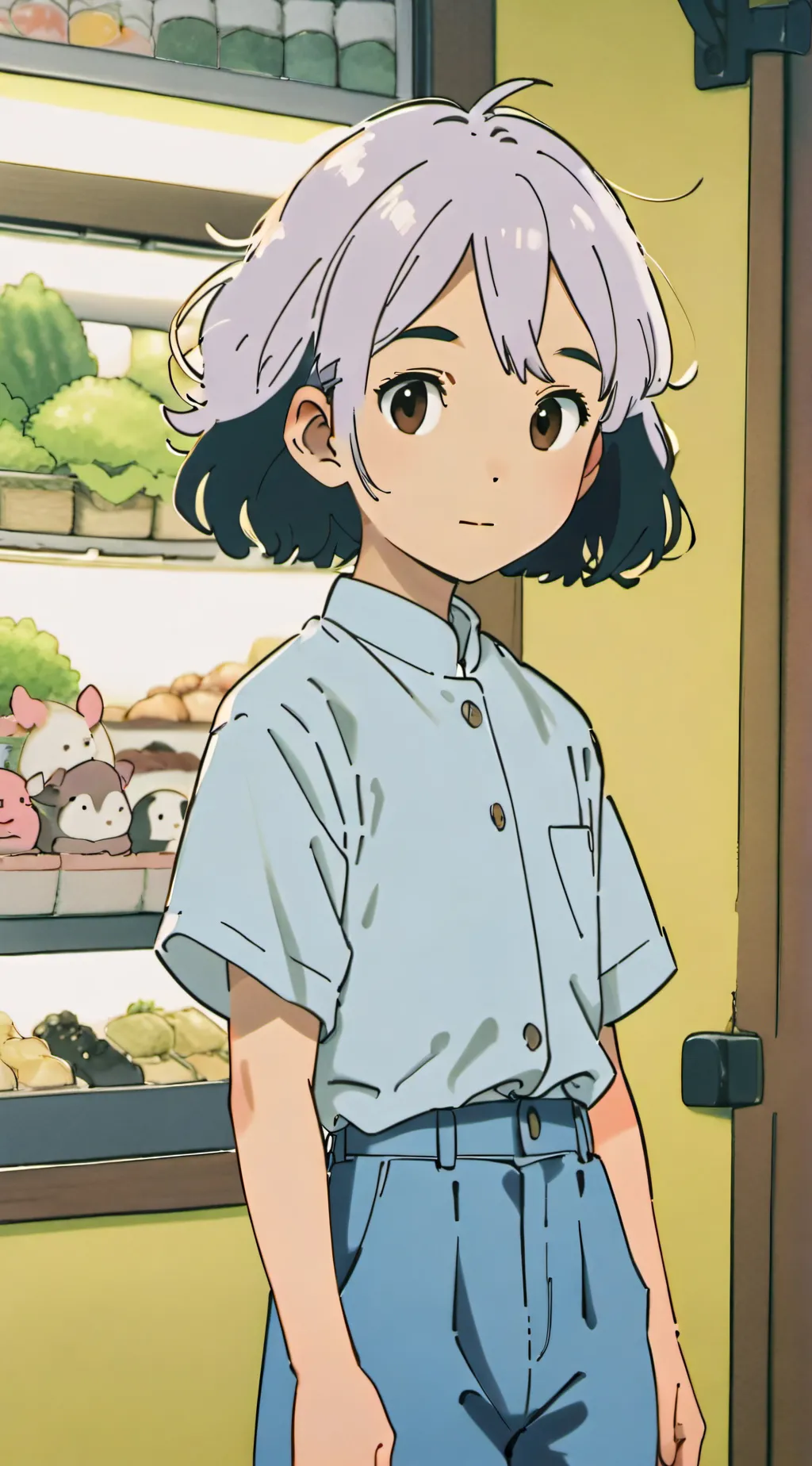 ai character: Elijah wood  background