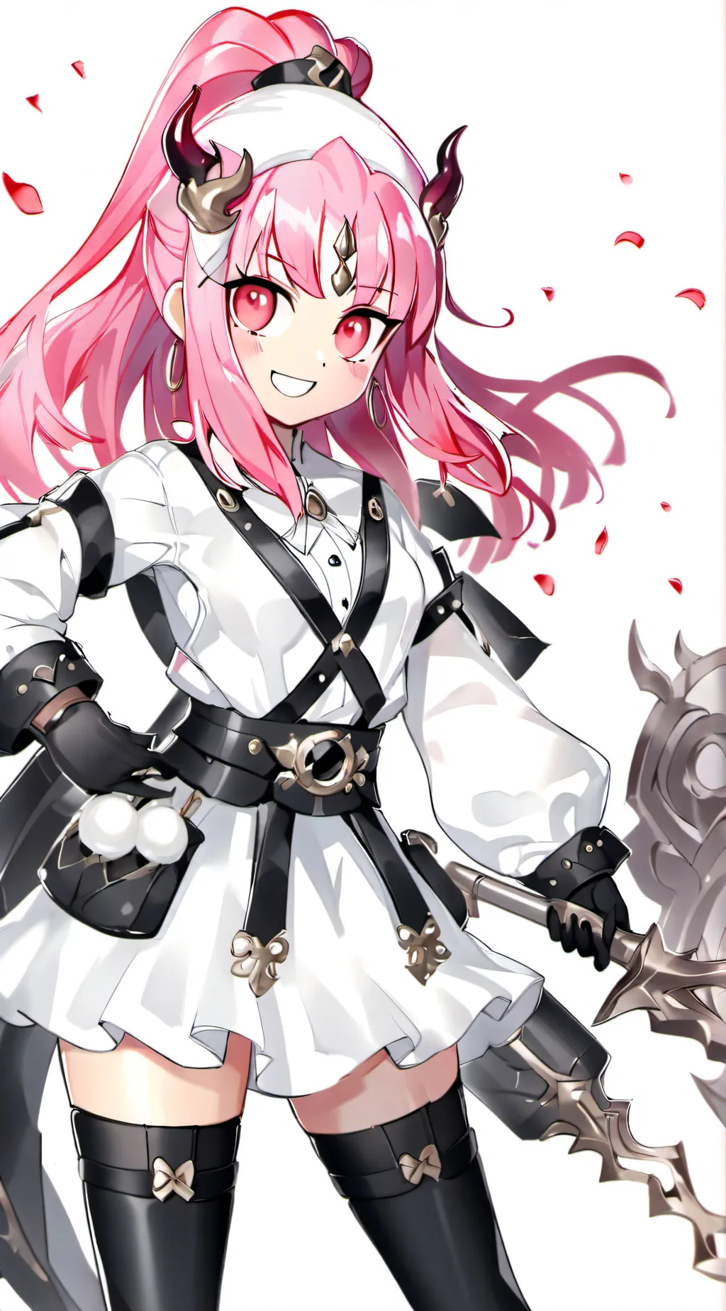 ai character: Violet background