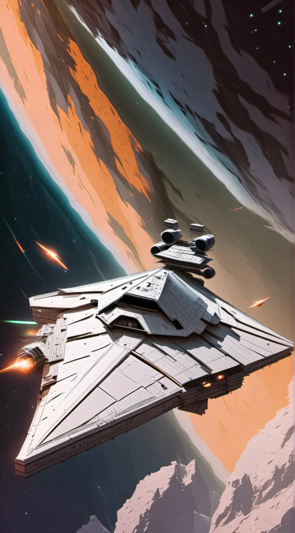 ai character: STAR WARS Ep IV background