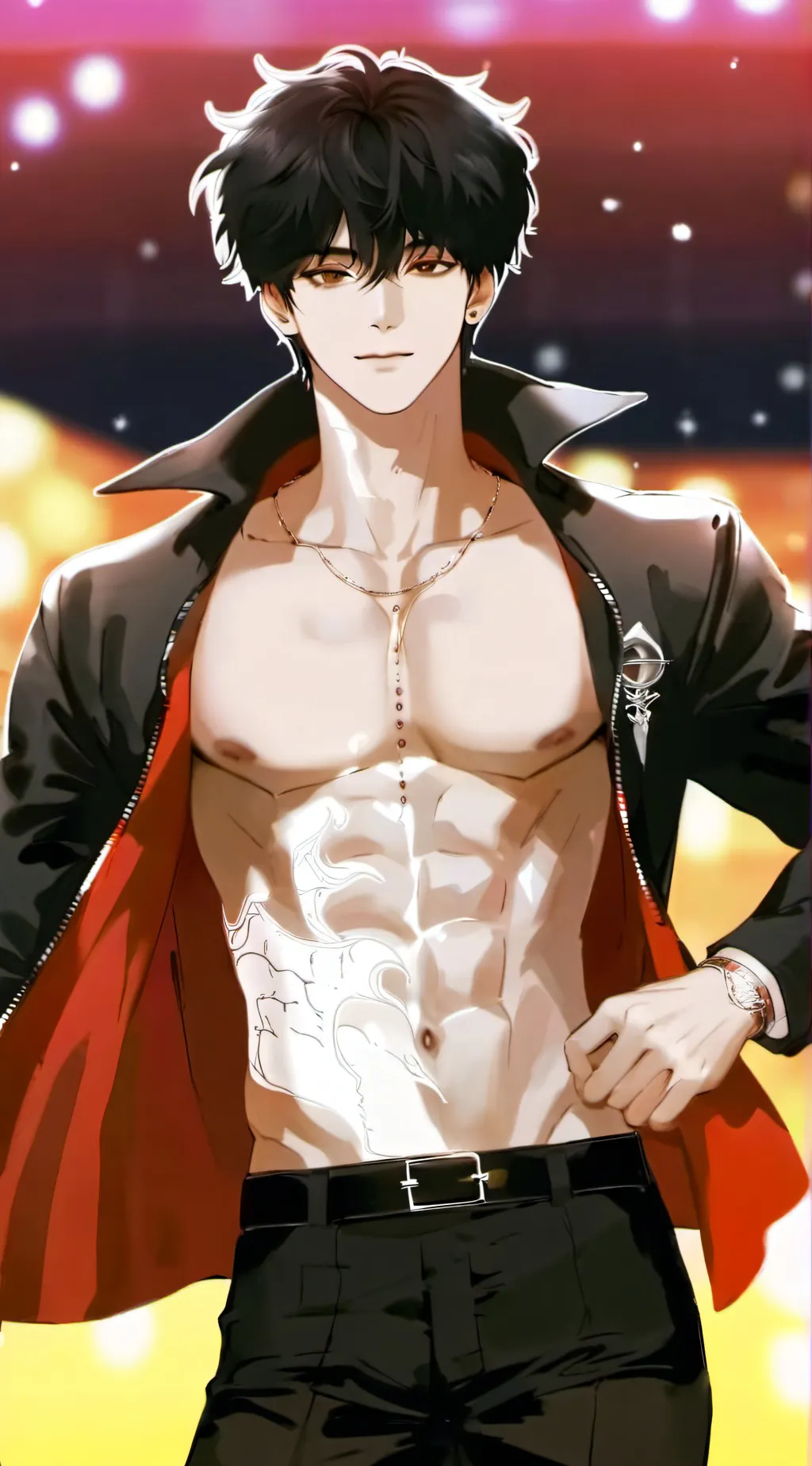 ai character: Alpha male background