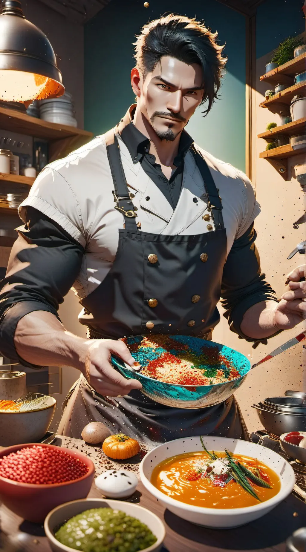 ai character: Gordon Ramsay background