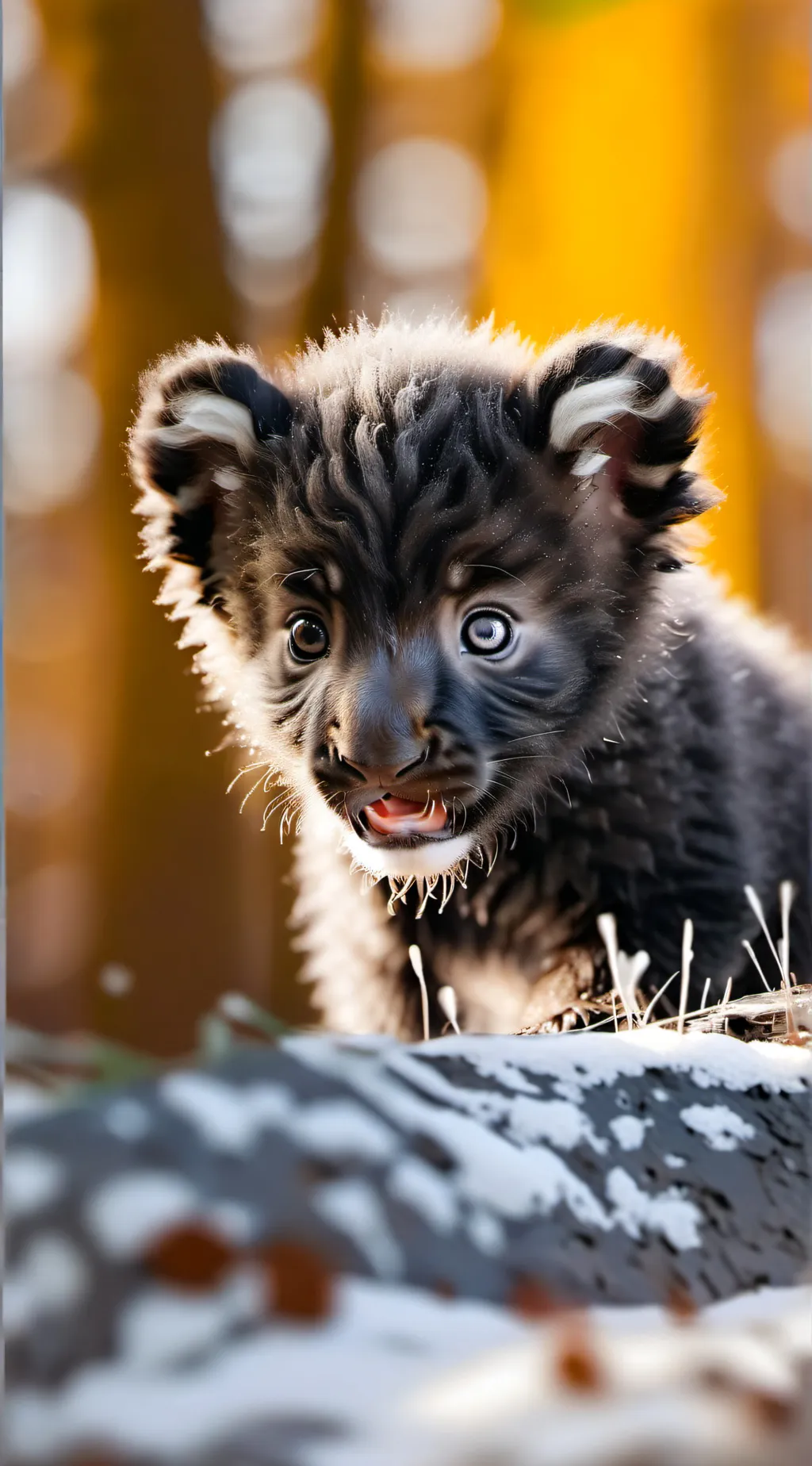 ai character: Baby cub background