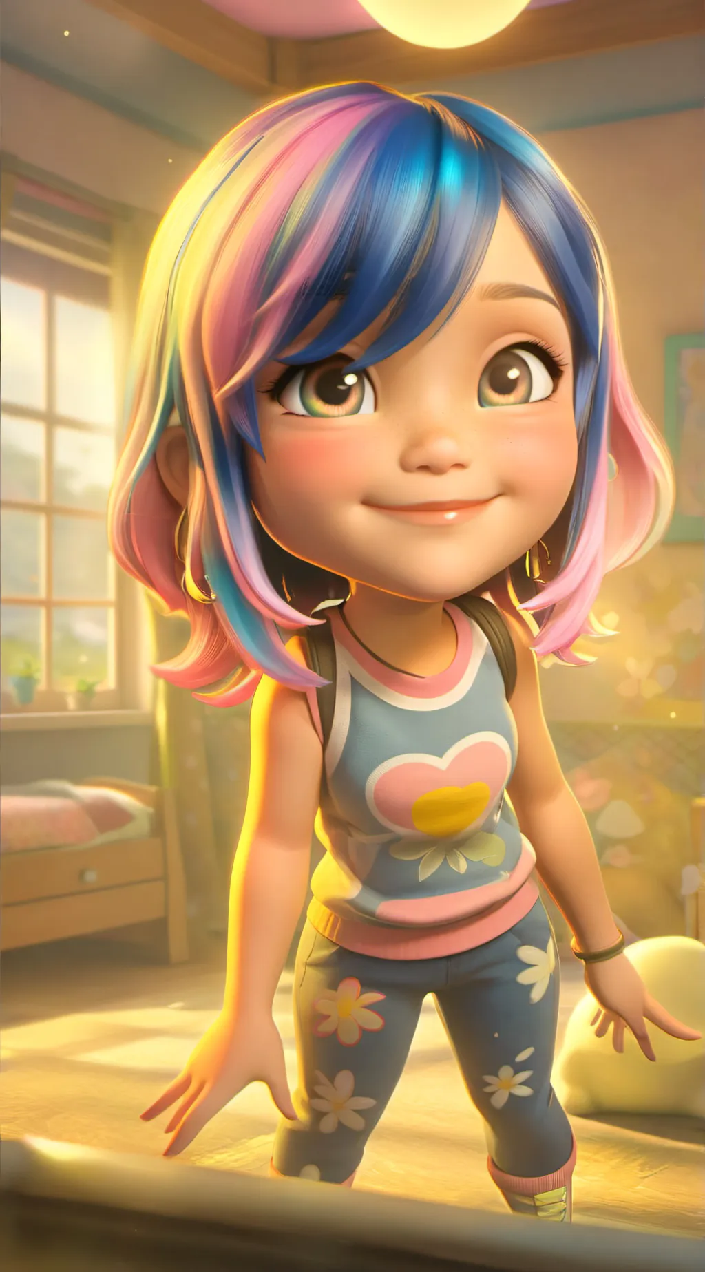 ai character: Luna background