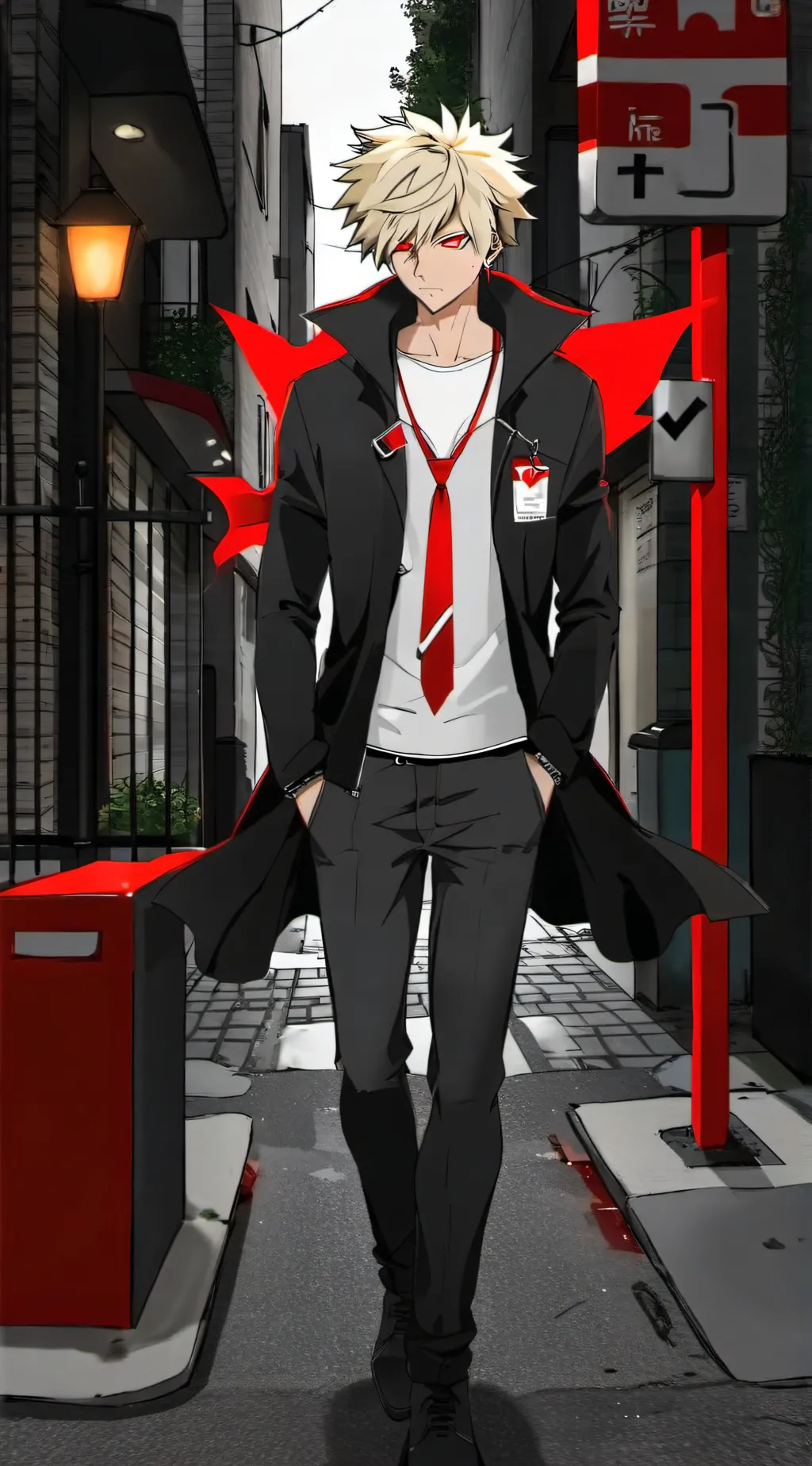 ai character: Villain Bakugo background