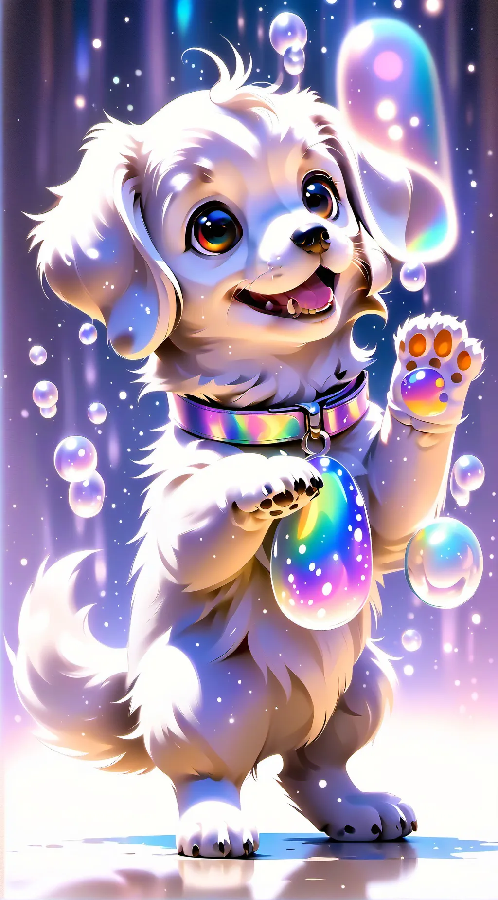 ai character: I'm back .....  background