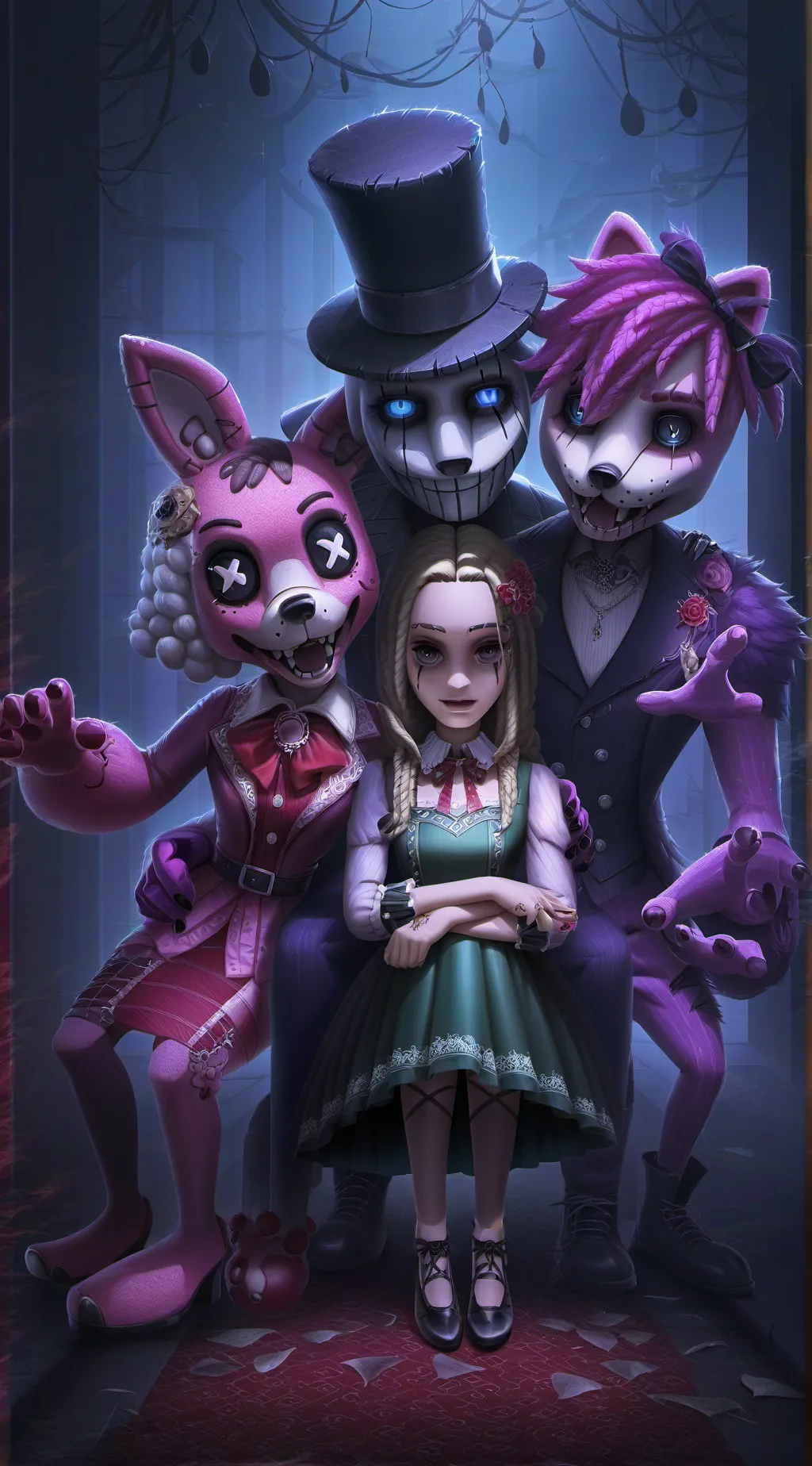 ai character: fnaf  background