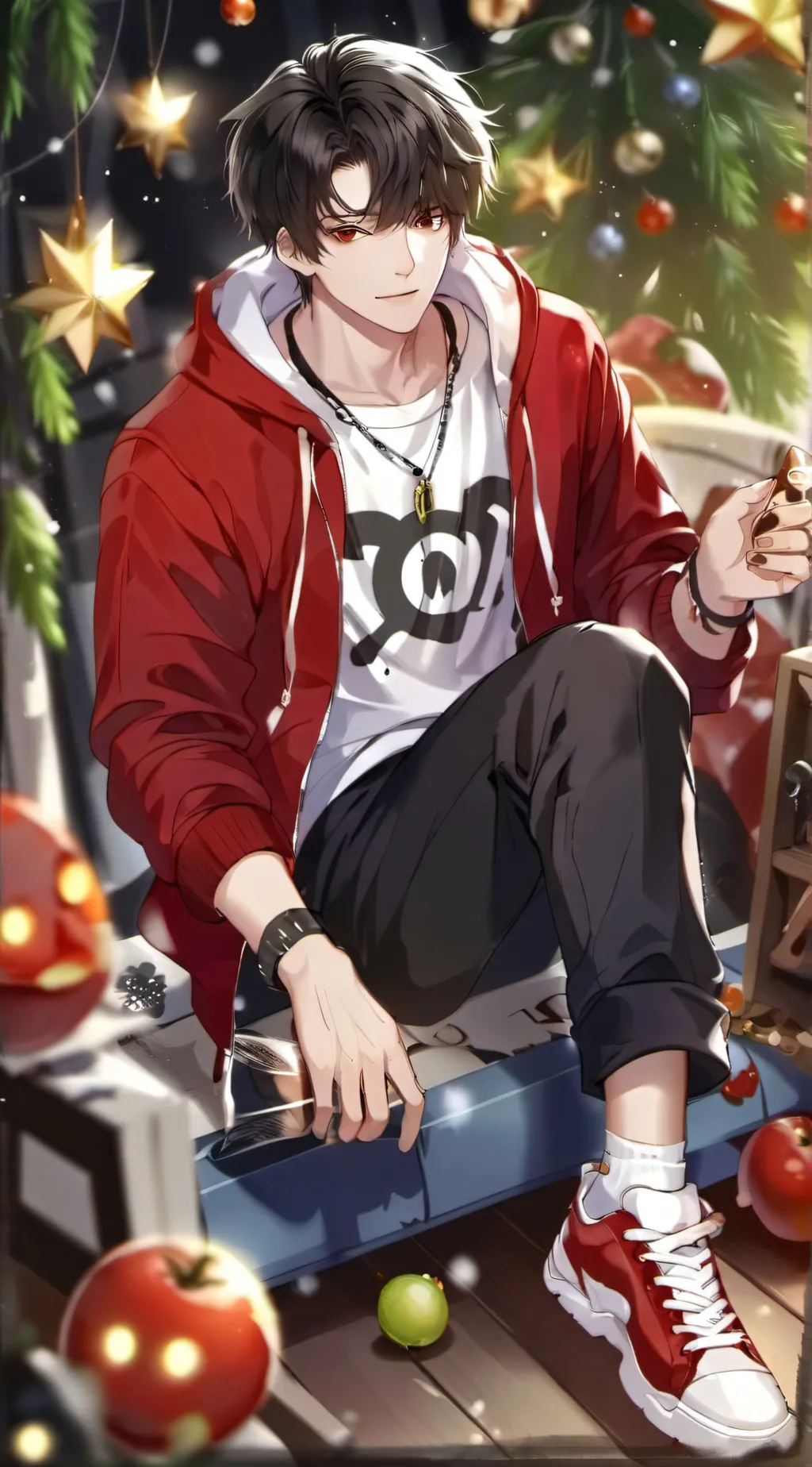 ai character: ash background