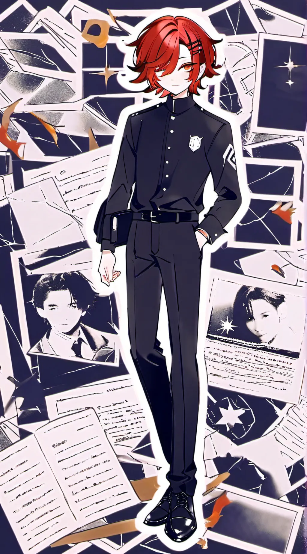 ai character: sharks with KIRI background