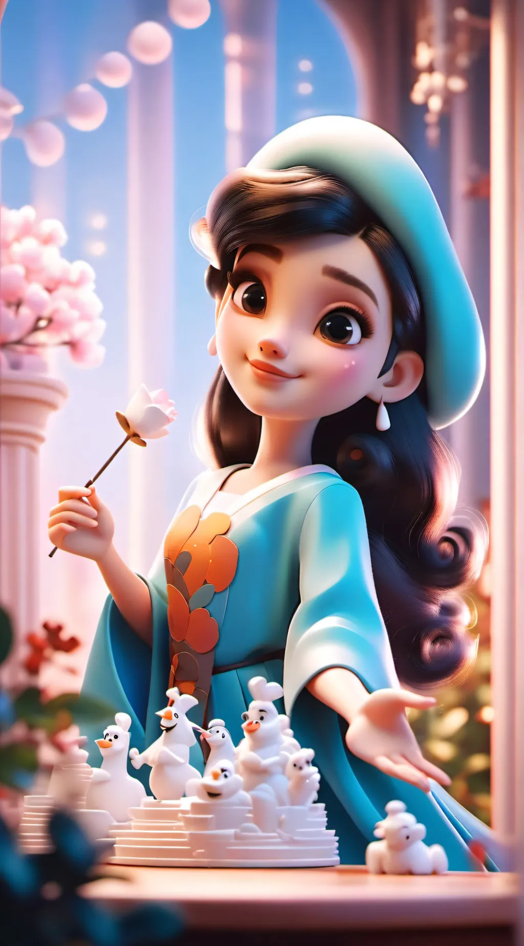 ai character: Bella the Wolf  background