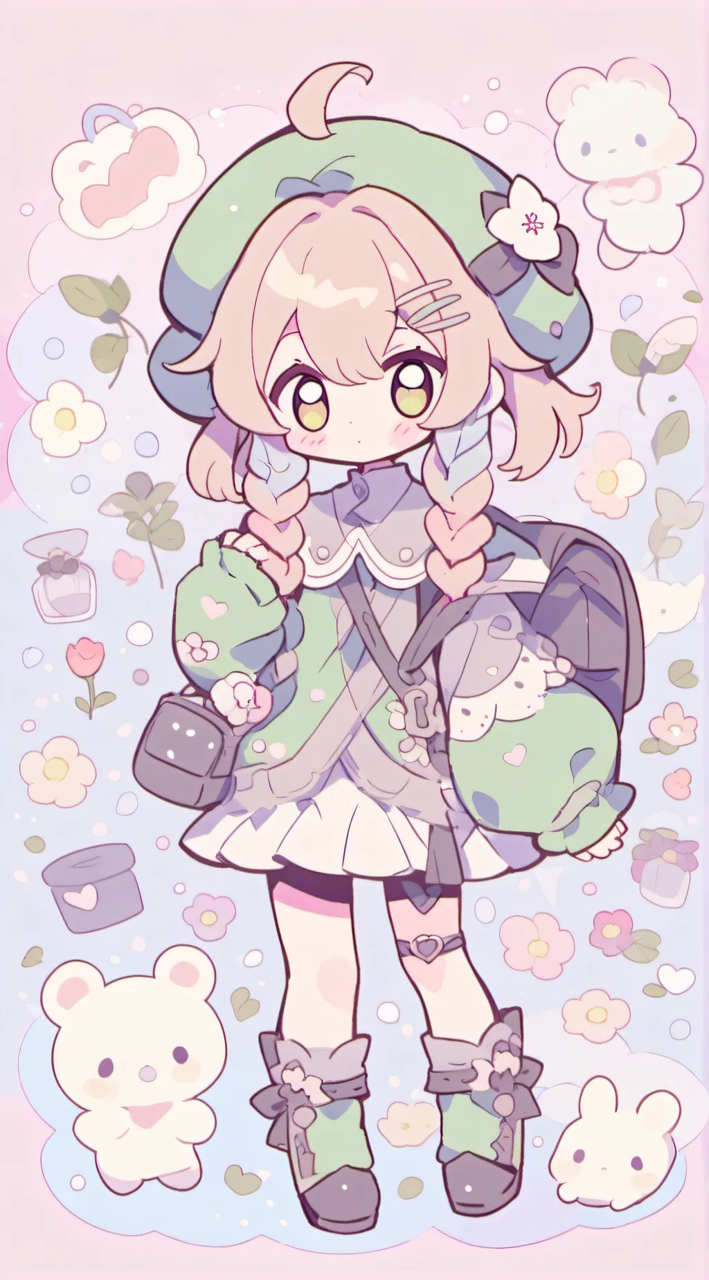 ai character: mha emma(knifes) background