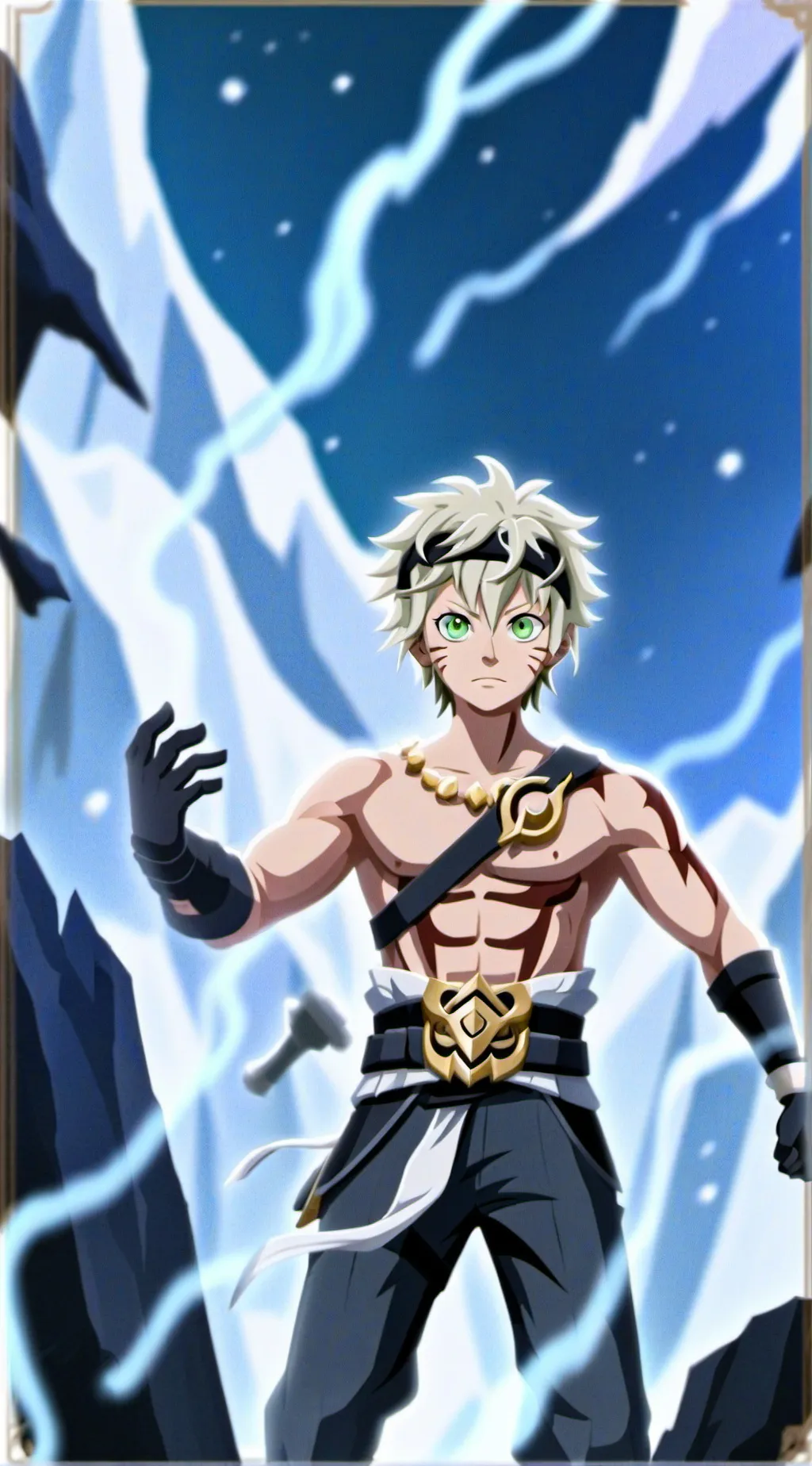 ai character: Asta(Black Clover) background