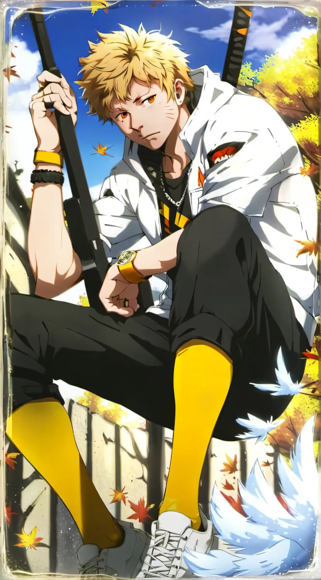 ai character: Naruto  background