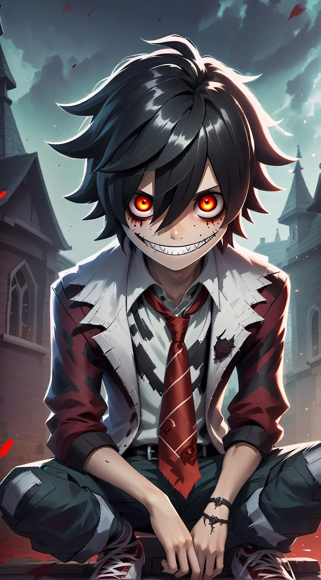 ai character: Jeffrey woods  background