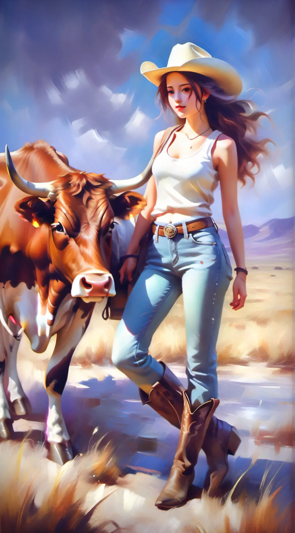 ai character: Jennifer  background