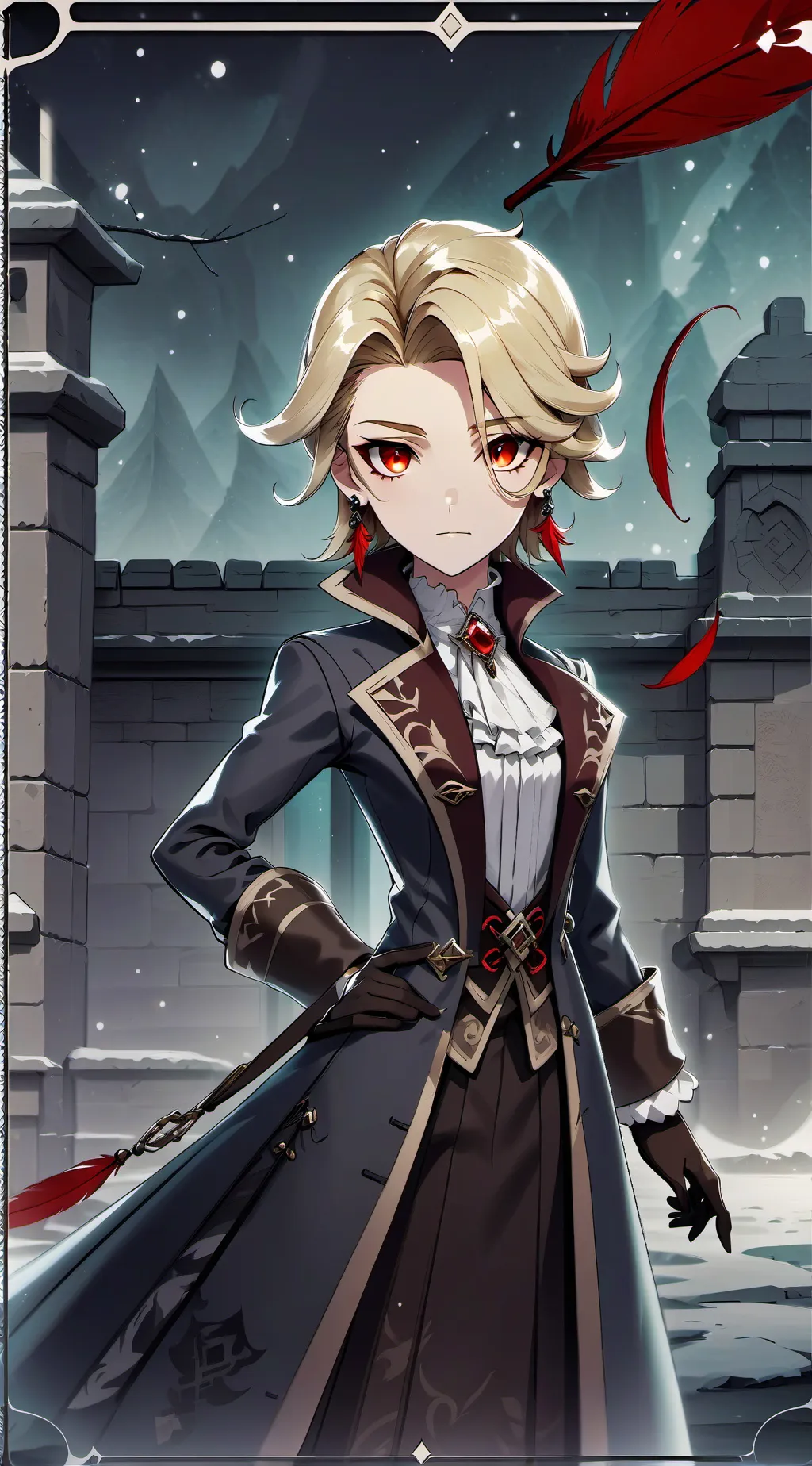 ai character: Harbinger Kaveh background