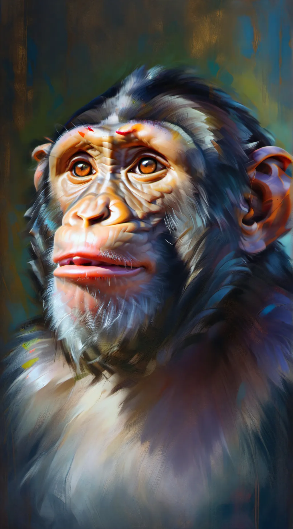 ai character: curious george background