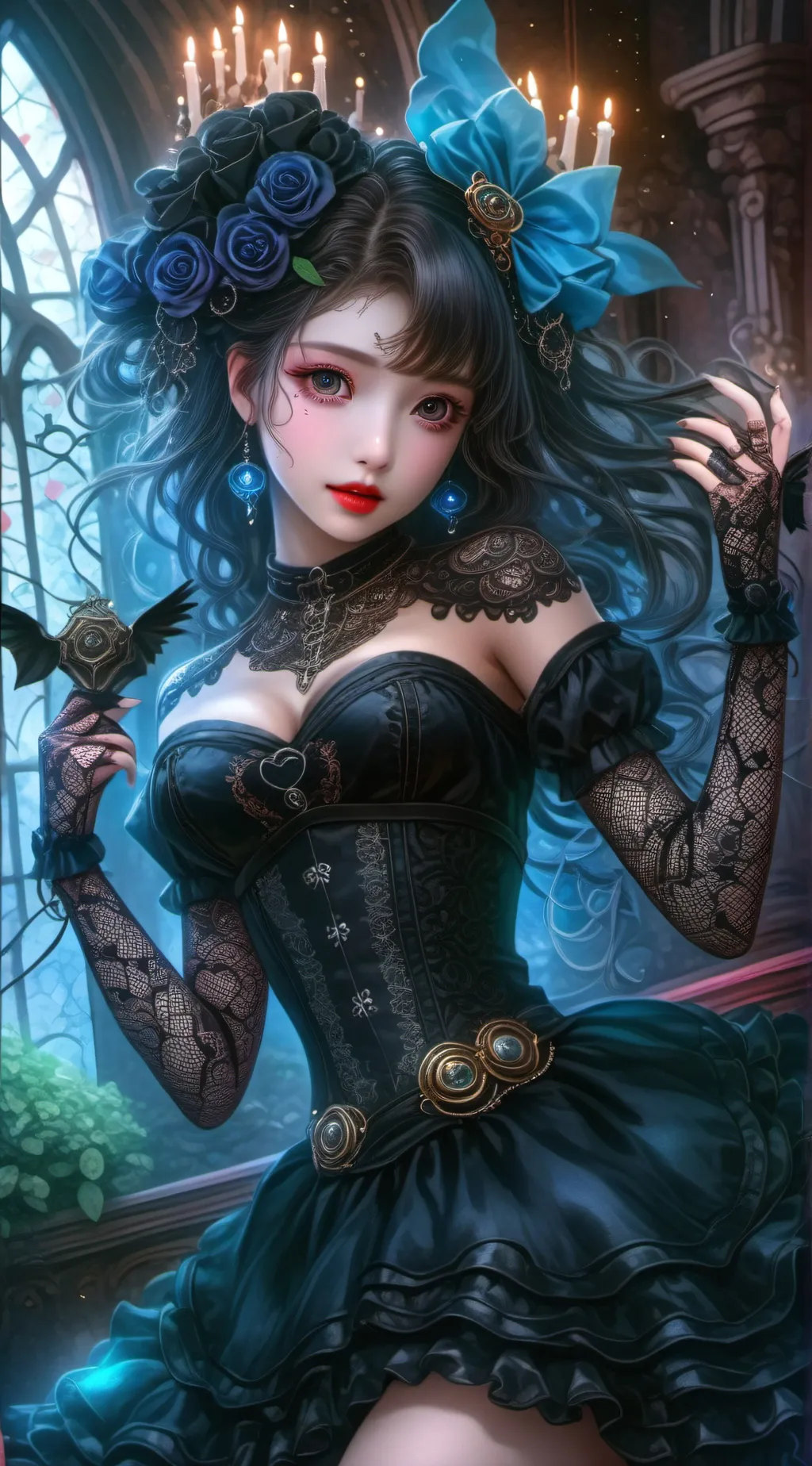 ai character: Corbeau background