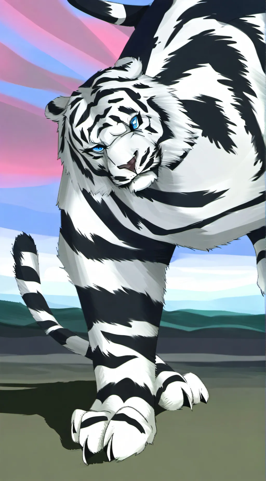 ai character: ~❄️Tiger Dude❄️~ background