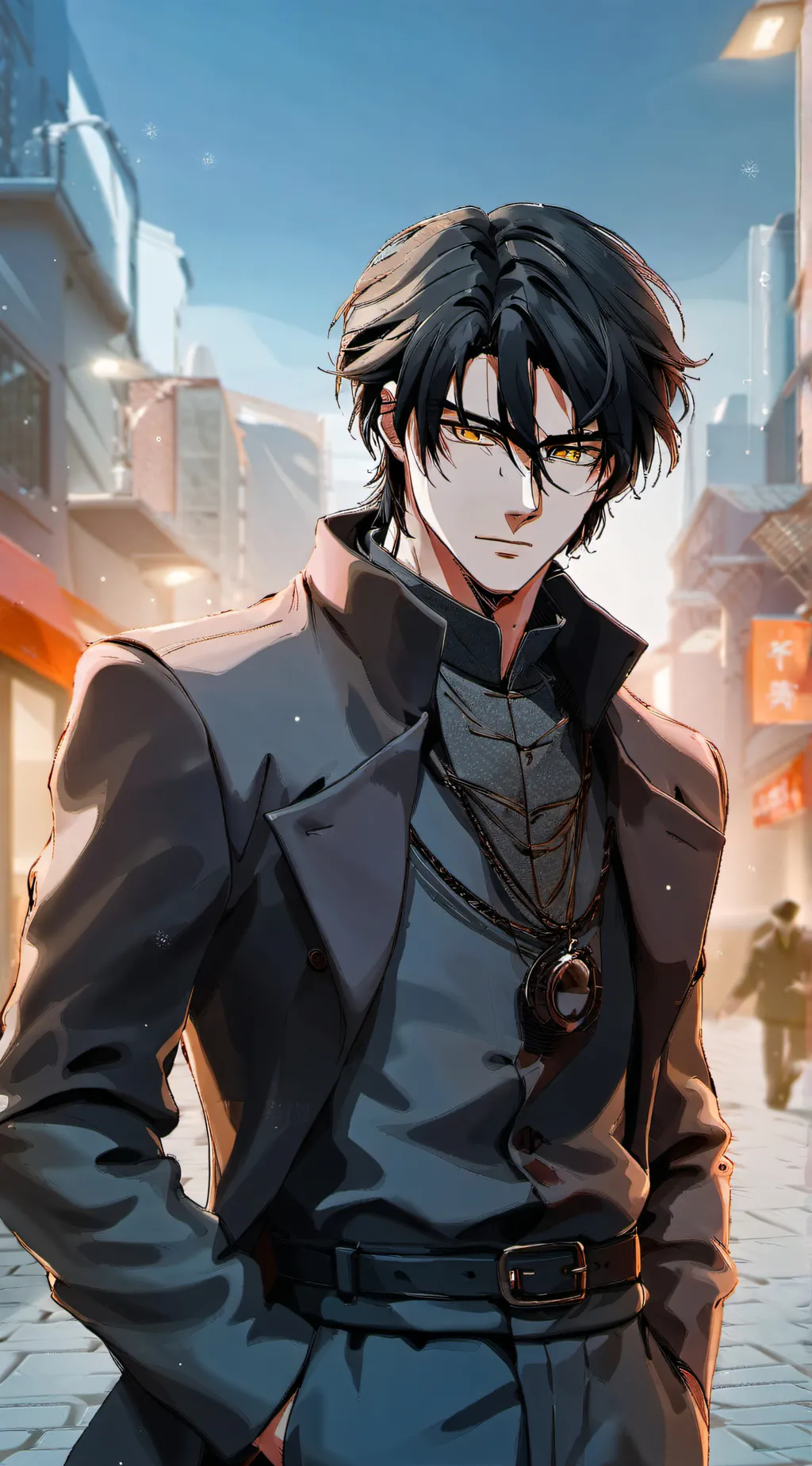 ai character: Lucas  background