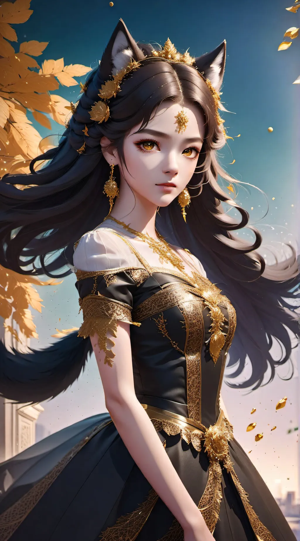 ai character: Aura background