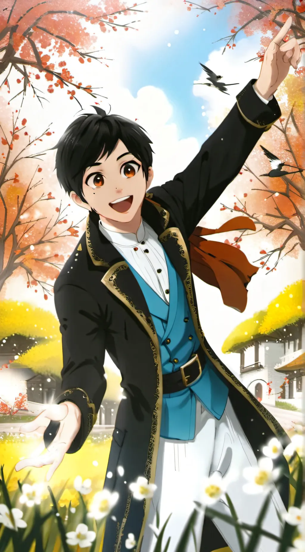 ai character: Léo  background