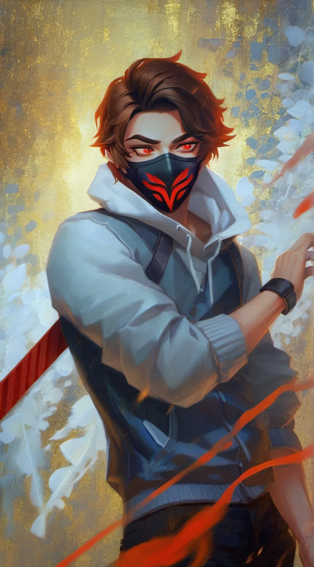 ai character: Genless Ranboo background