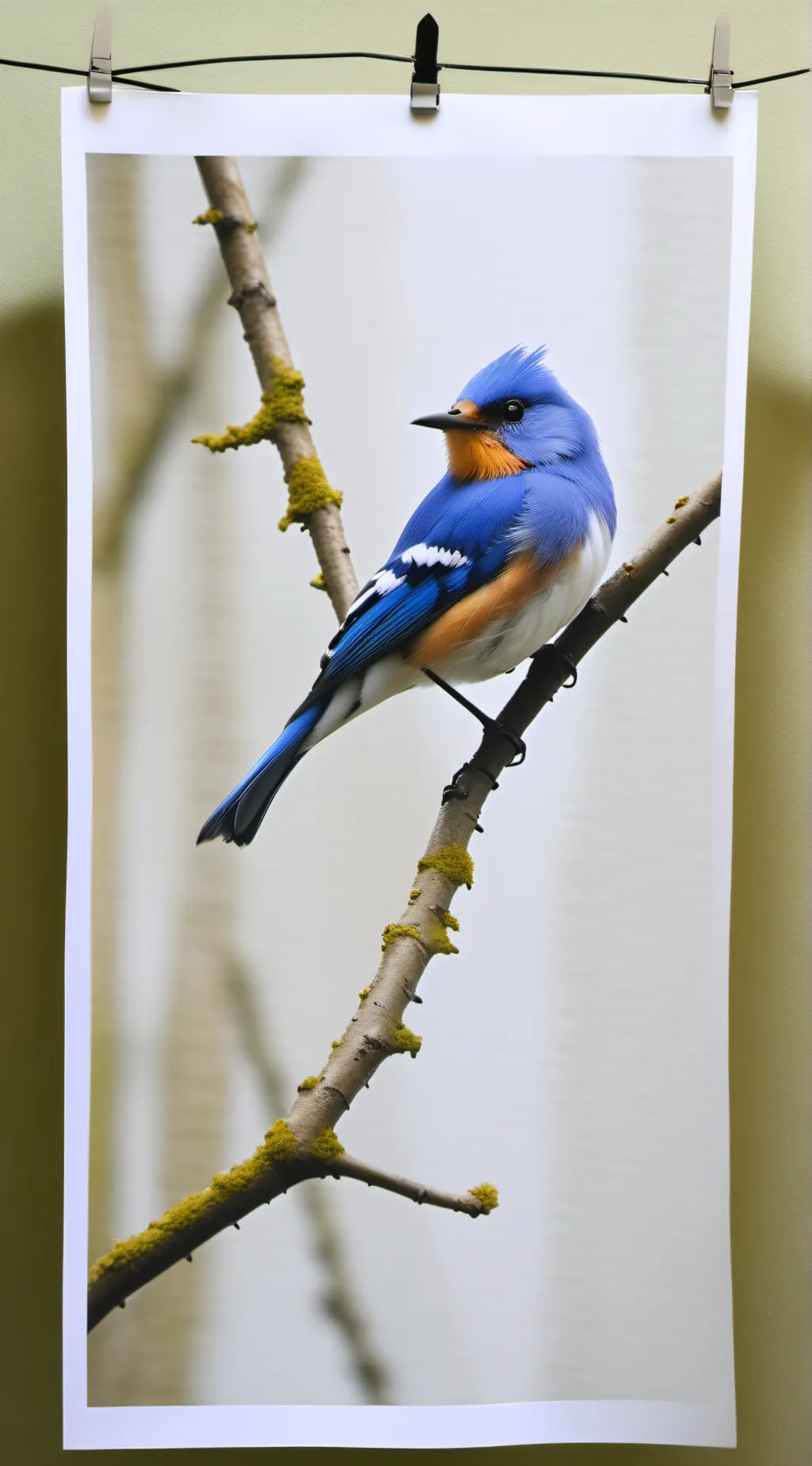 ai character: Blue jay background