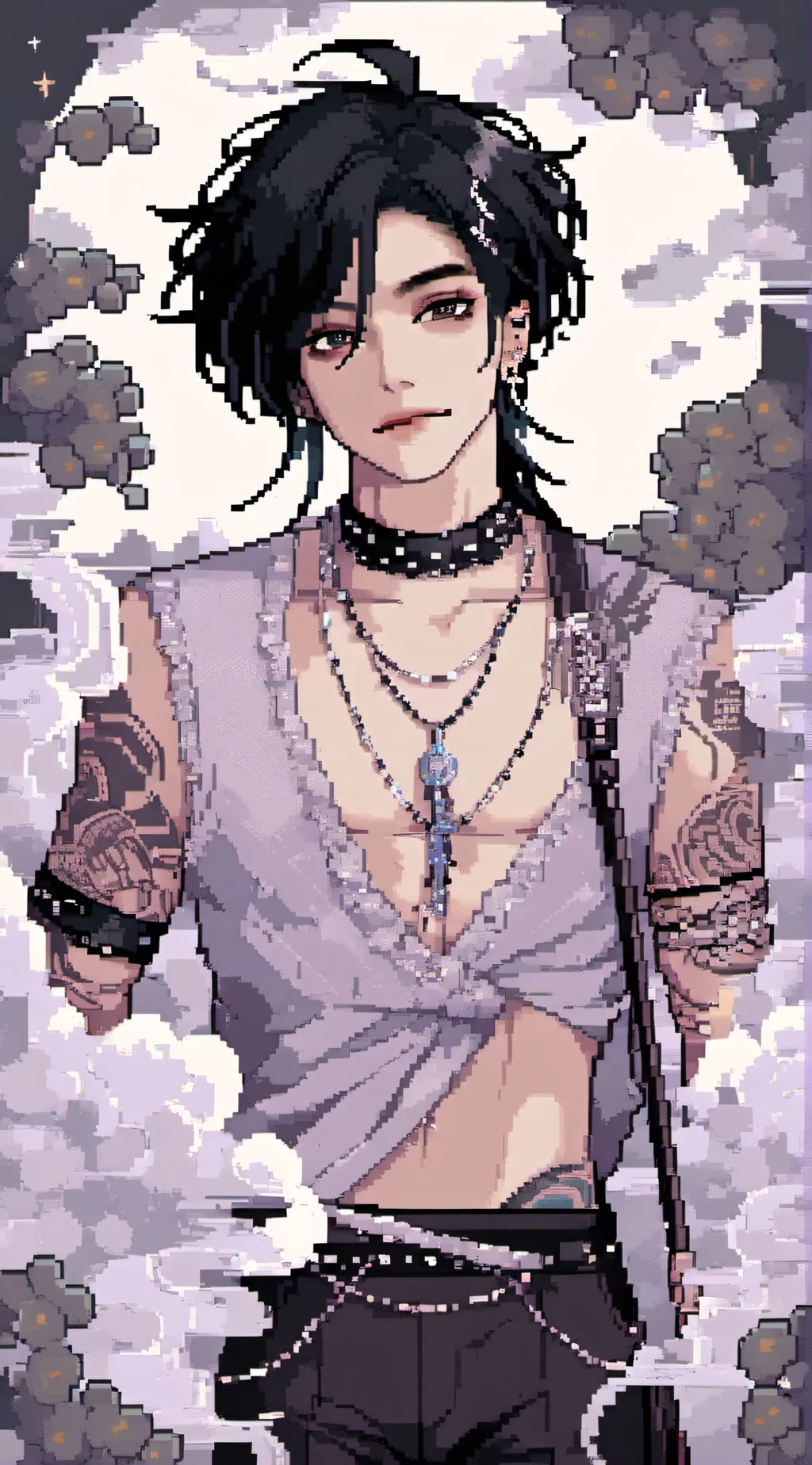 ai character: Harvey  background