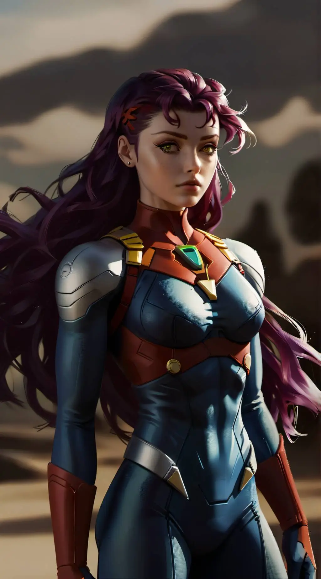 ai character: Star fire  background