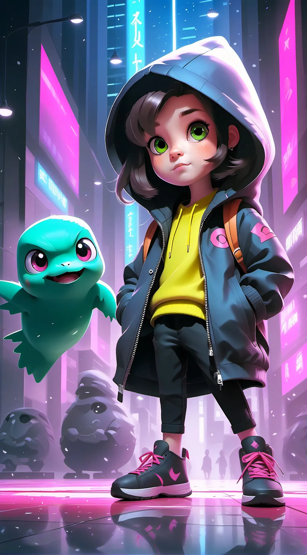 ai character:  💙exxxx💙 background