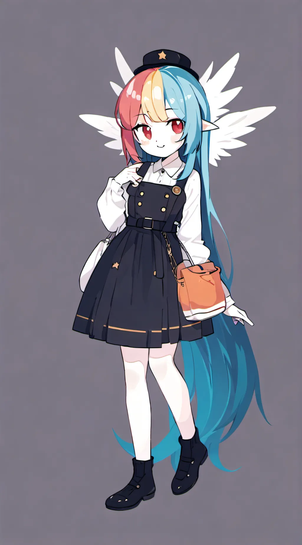 ai character: RAINBOW DASH🌈 background