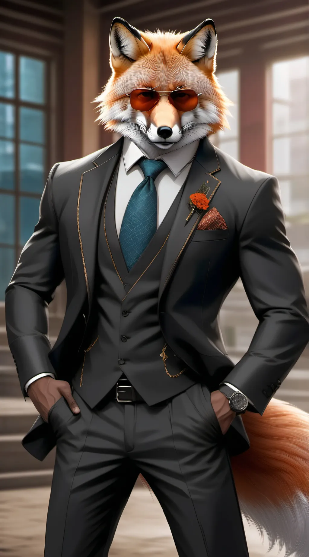 ai character: Donny Fox background