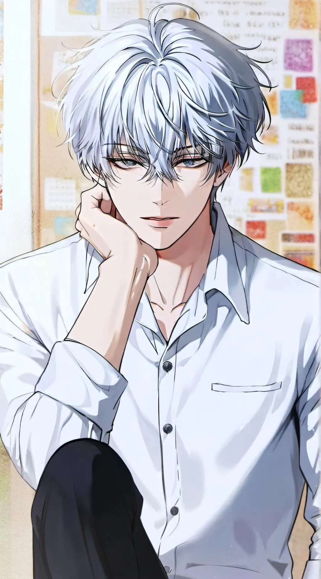 ai character: 𖹭Adam𖹭 background