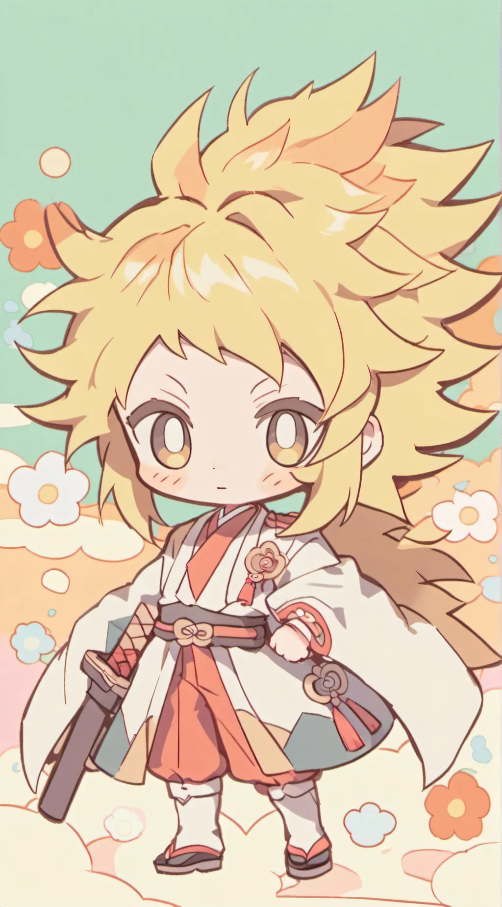 ai character: Kyojuro rengoku background