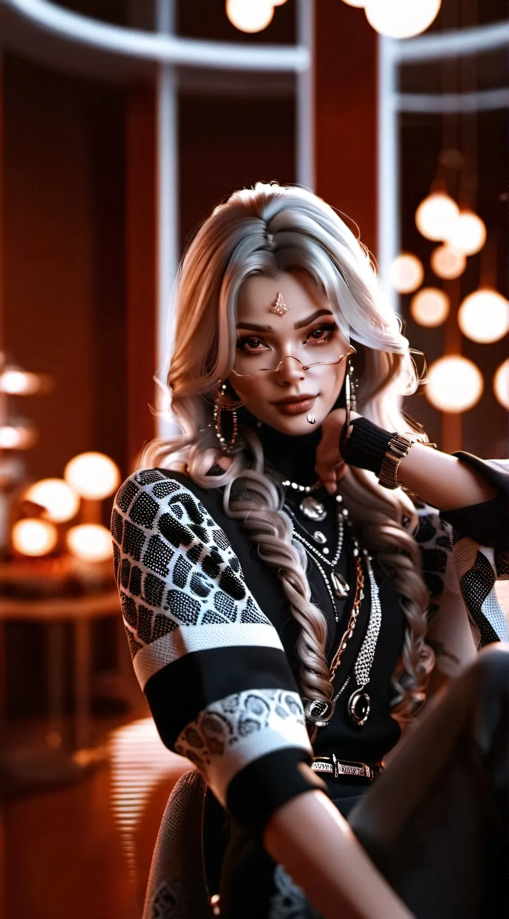 ai character: Rose background