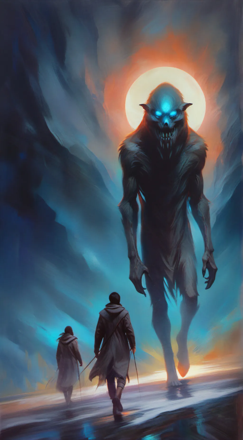 ai character: Mid skinwalkers background