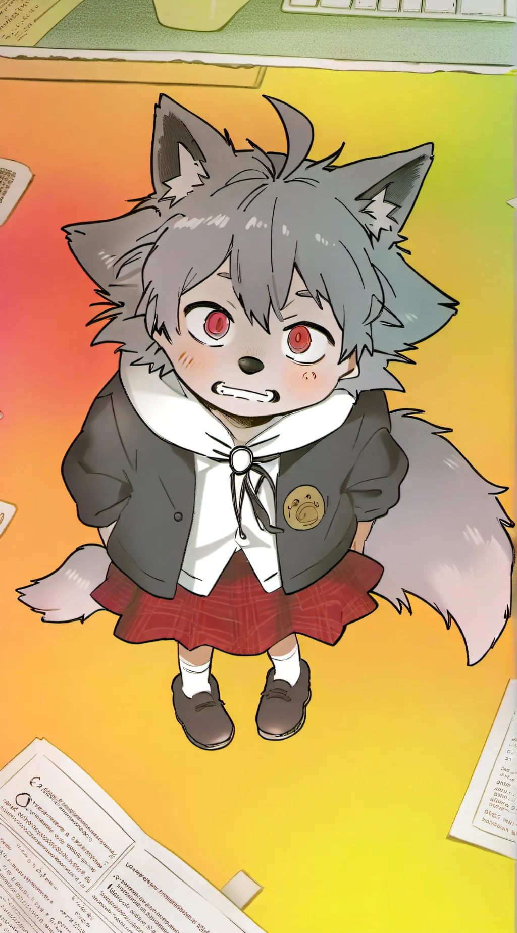 ai character: hh but gone wrong background