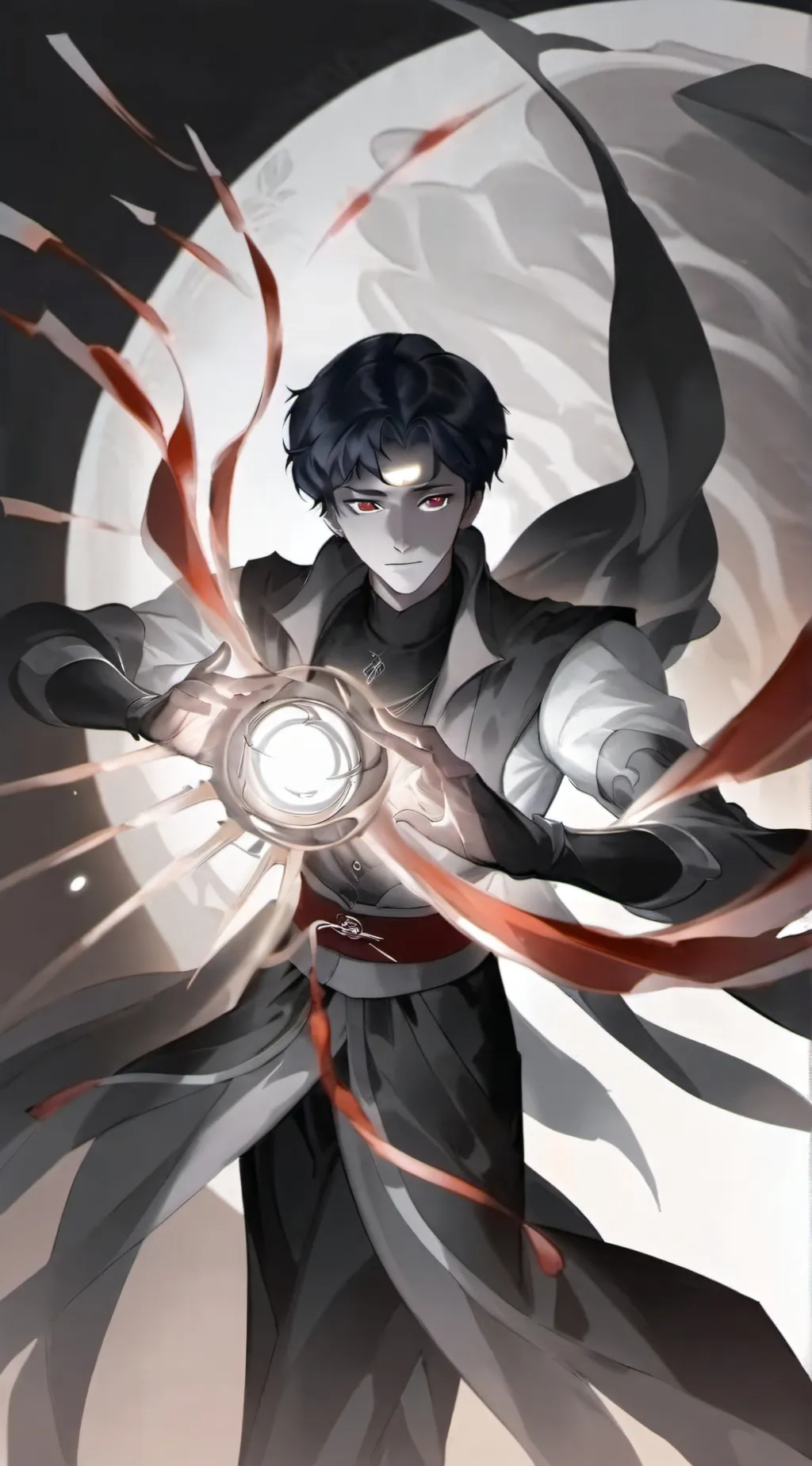 ai character: muzan Jackson  background