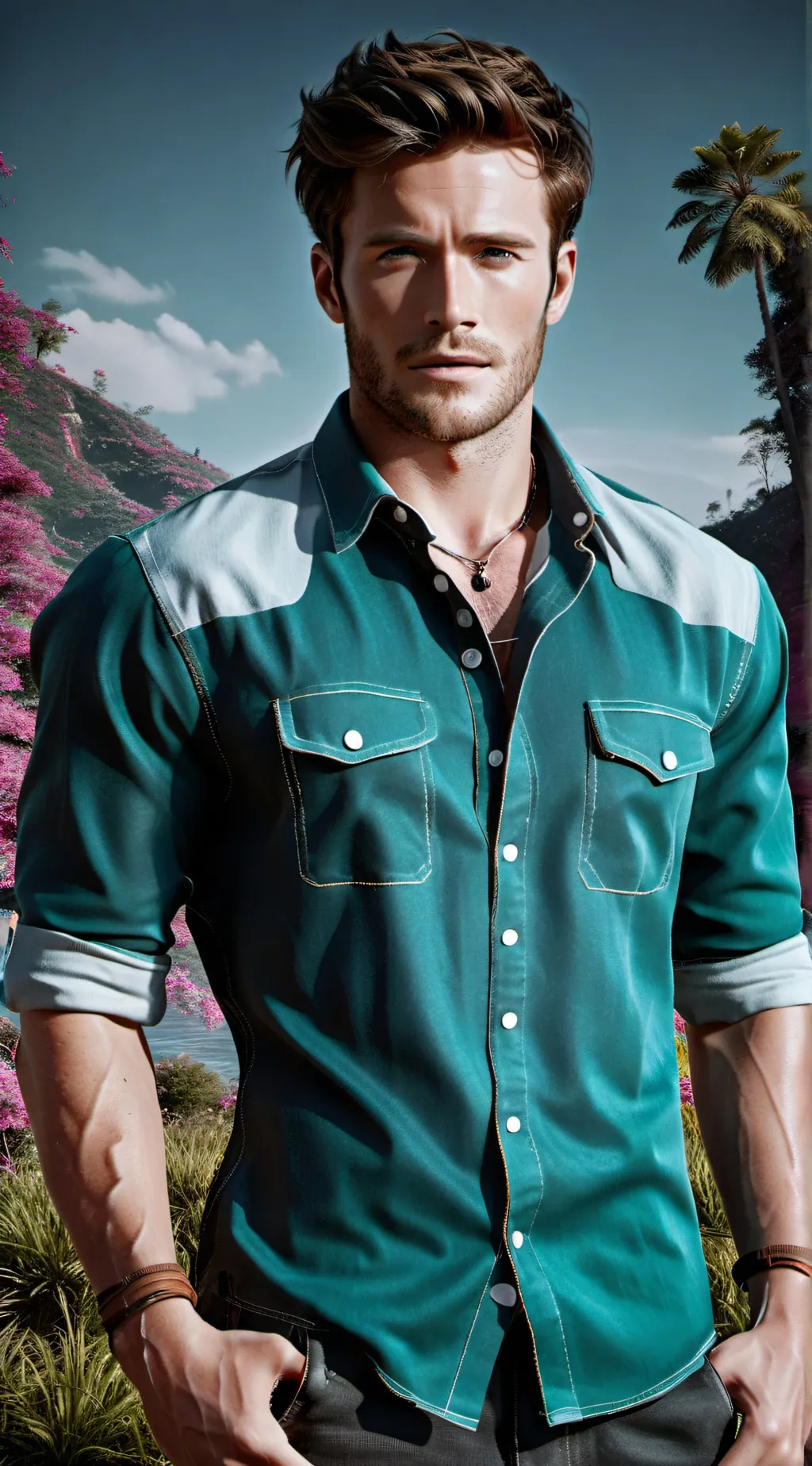 ai character: VALENTINE Stevens background