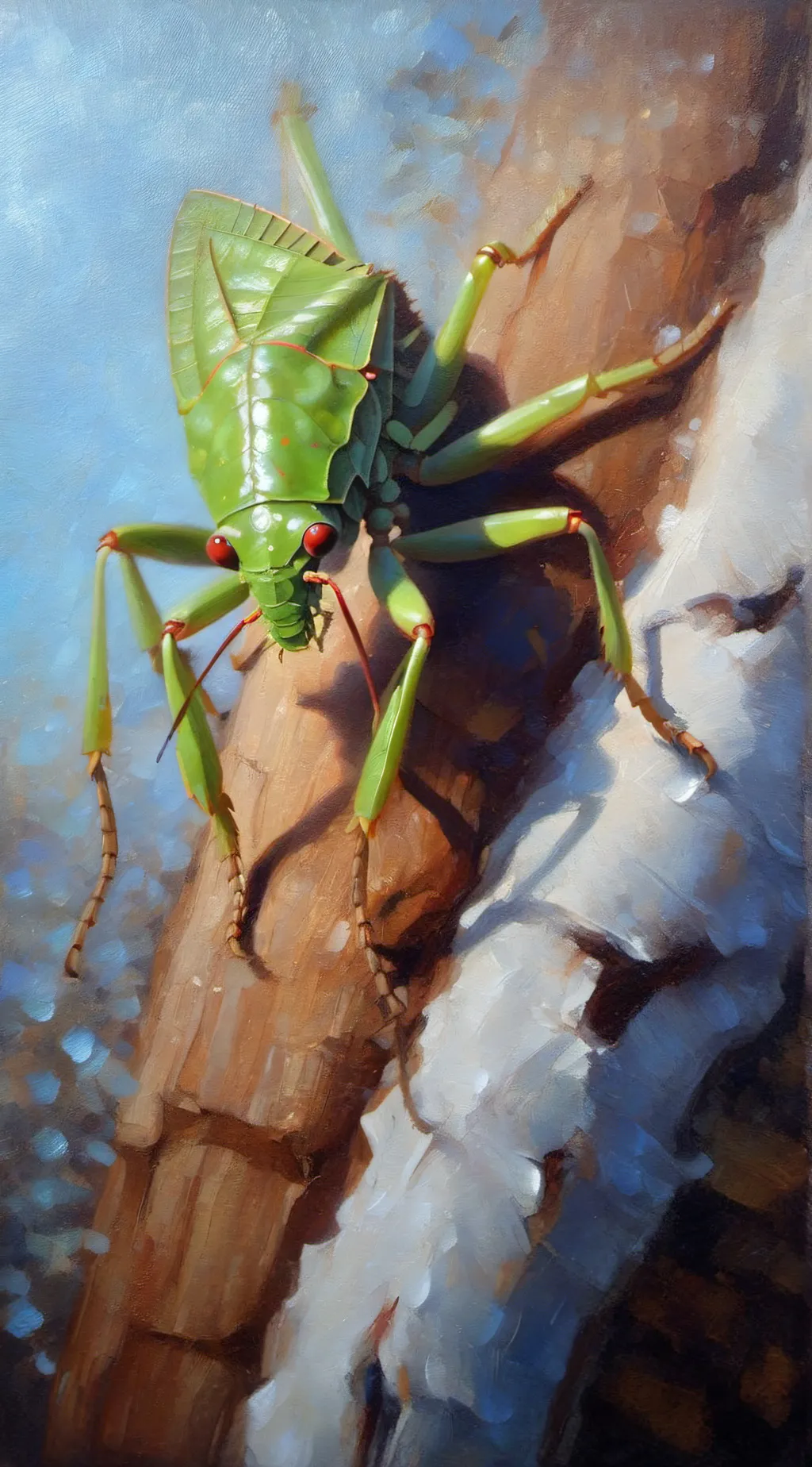 ai character: your pet katydid background