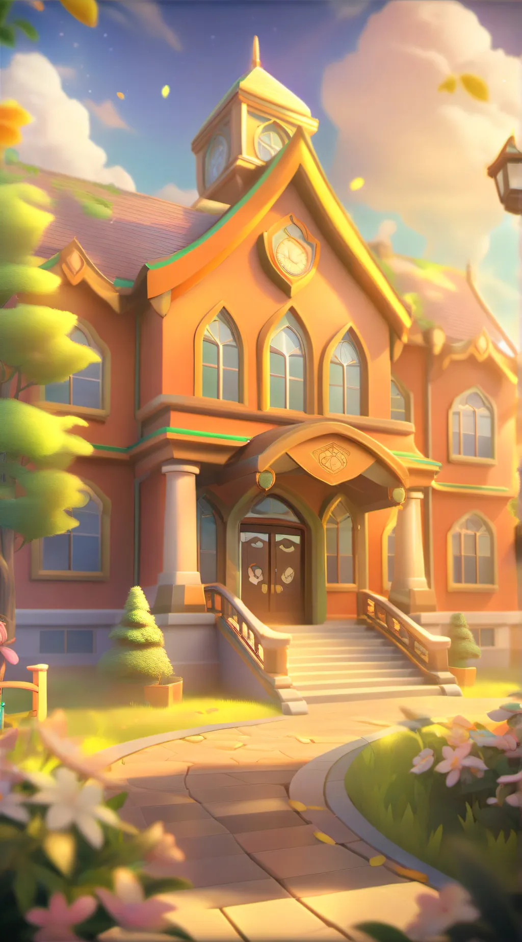 ai character: School principal  background