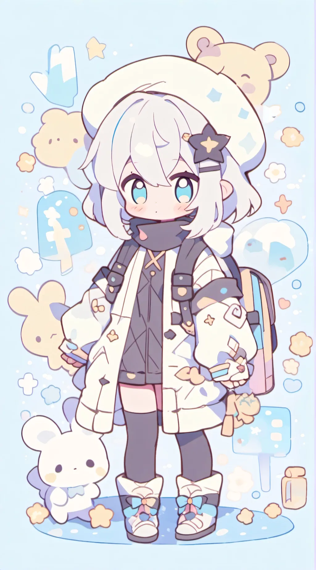 ai character: mangle fnaf background