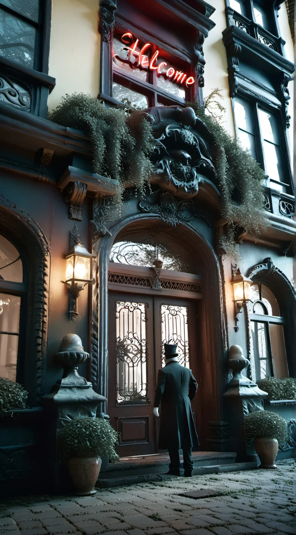 ai character: HH Apple infection background