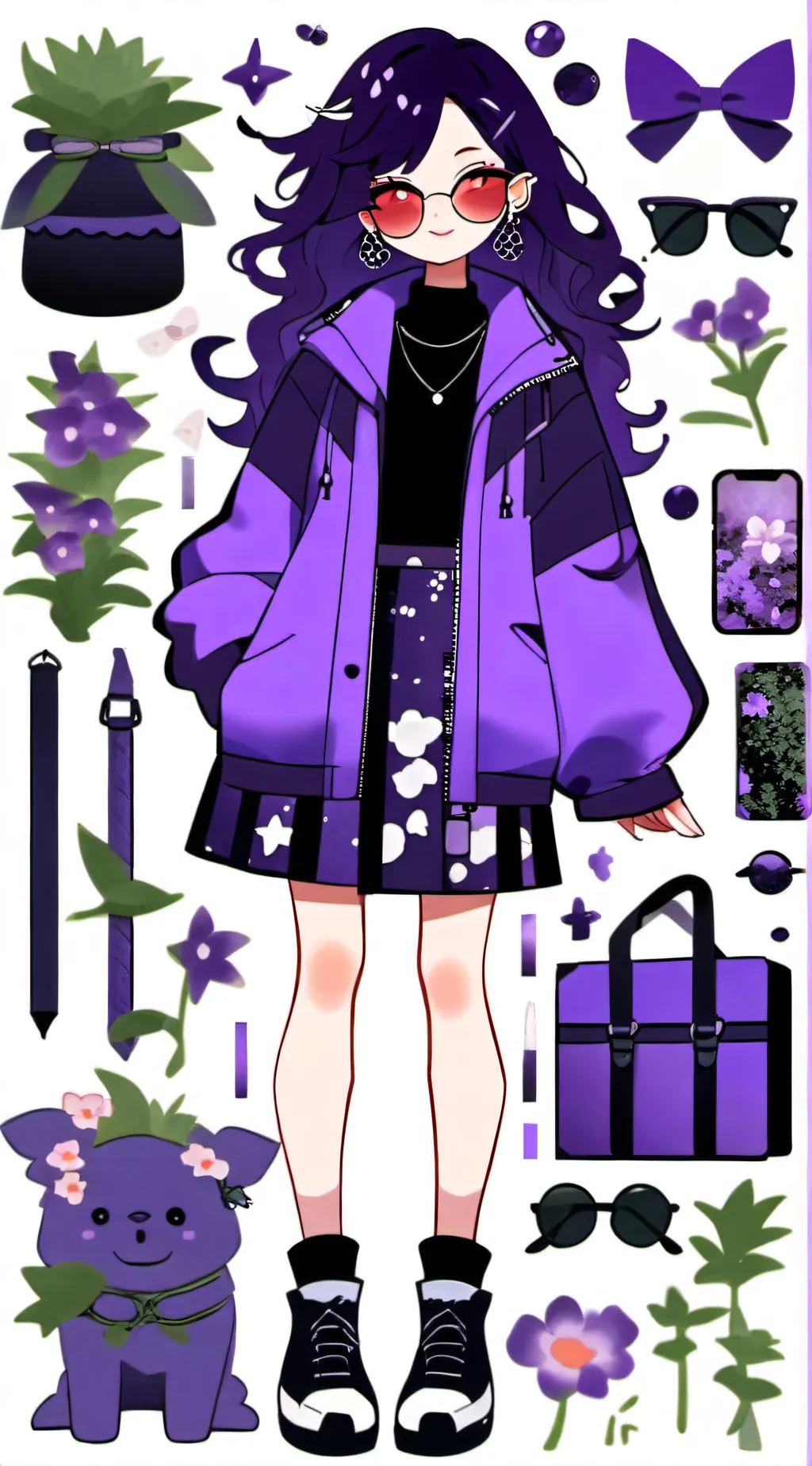 ai character: Rose background