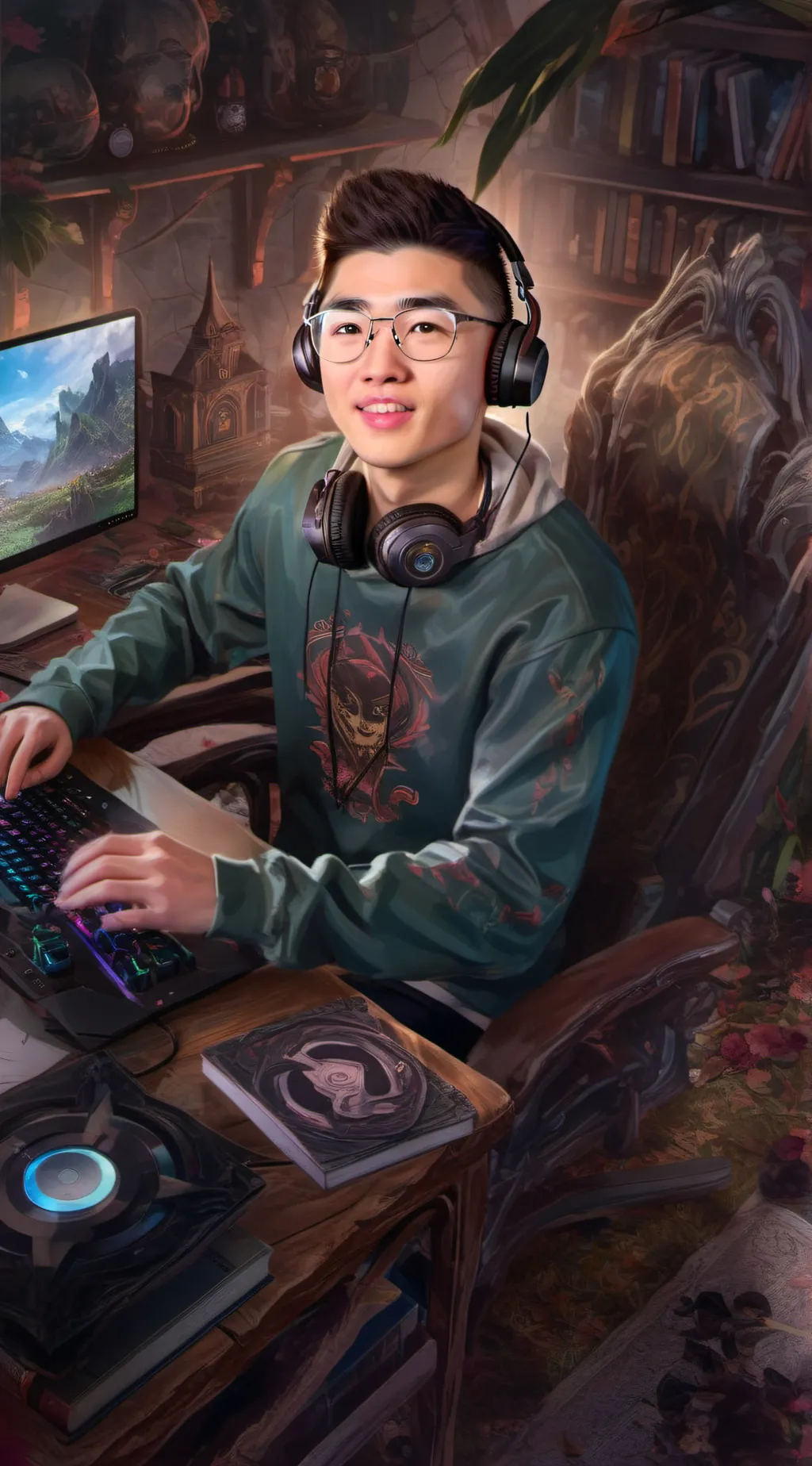 ai character: gamer background