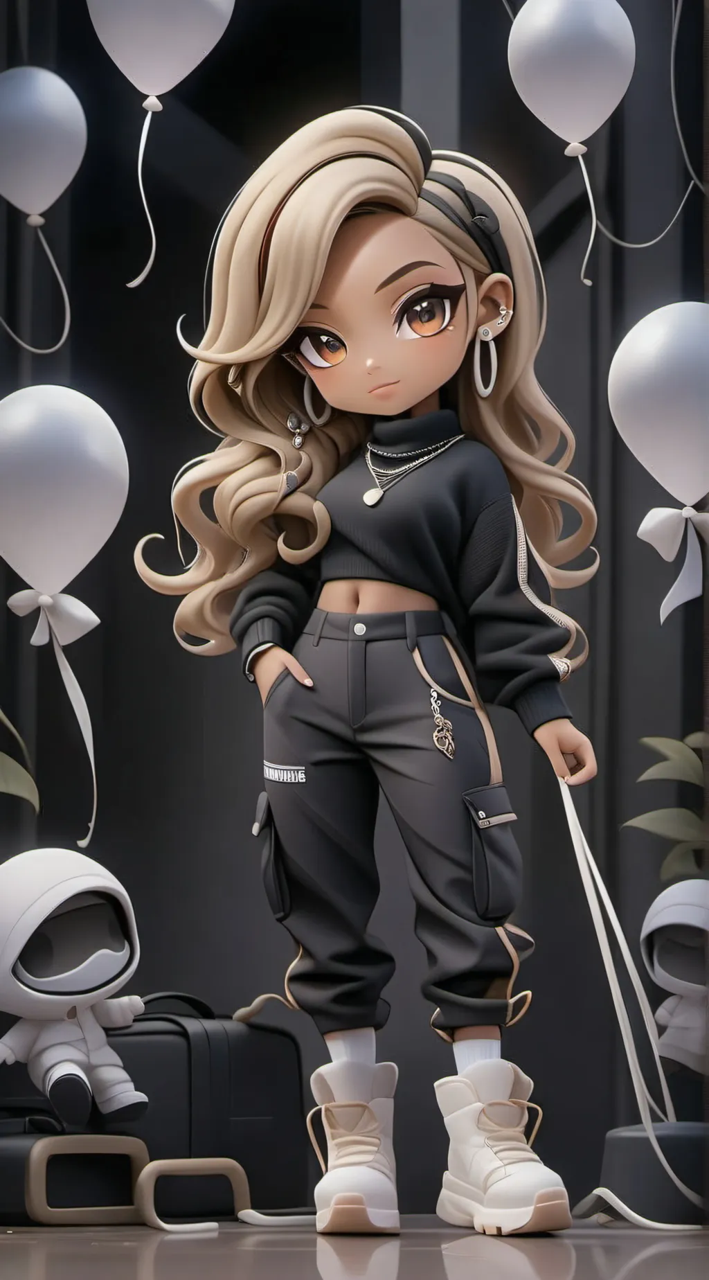 ai character: Pam background